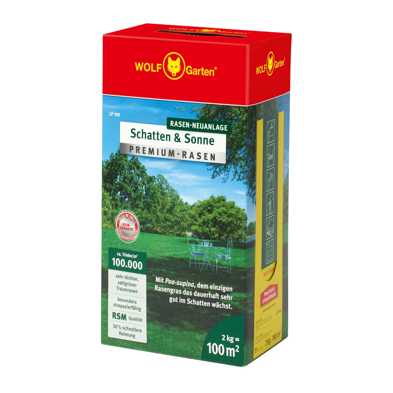 Wolf-Garten Samen Schatten & Sonne LP 100 Premium-Rasen 3 Wolf-Garten Samen Schatten & Sonne LP 100 Premium-Rasen