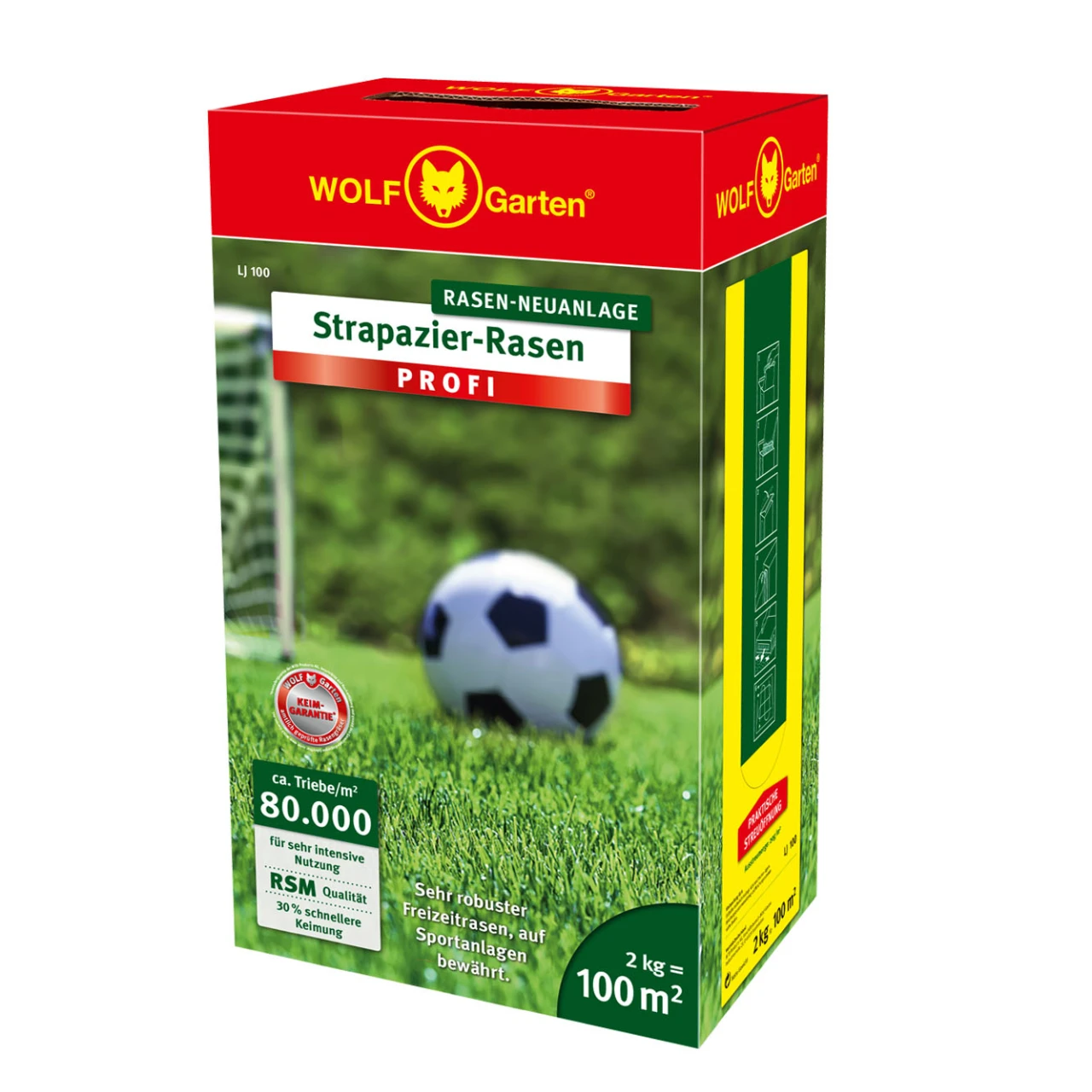 Wolf-Garten Samen Strapazier-Rasen LJ 100 Profi 3 Wolf-Garten Samen Strapazier-Rasen LJ 100 Profi