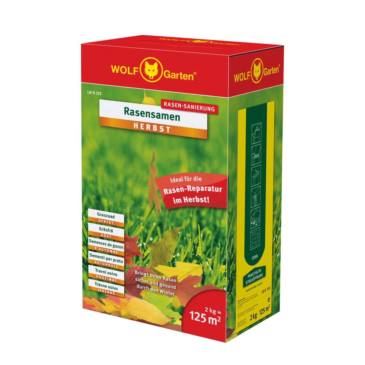 Wolf-Garten Rasensamen LK-S 125 Herbst 3 Wolf-Garten Rasensamen LK-S 125 Herbst