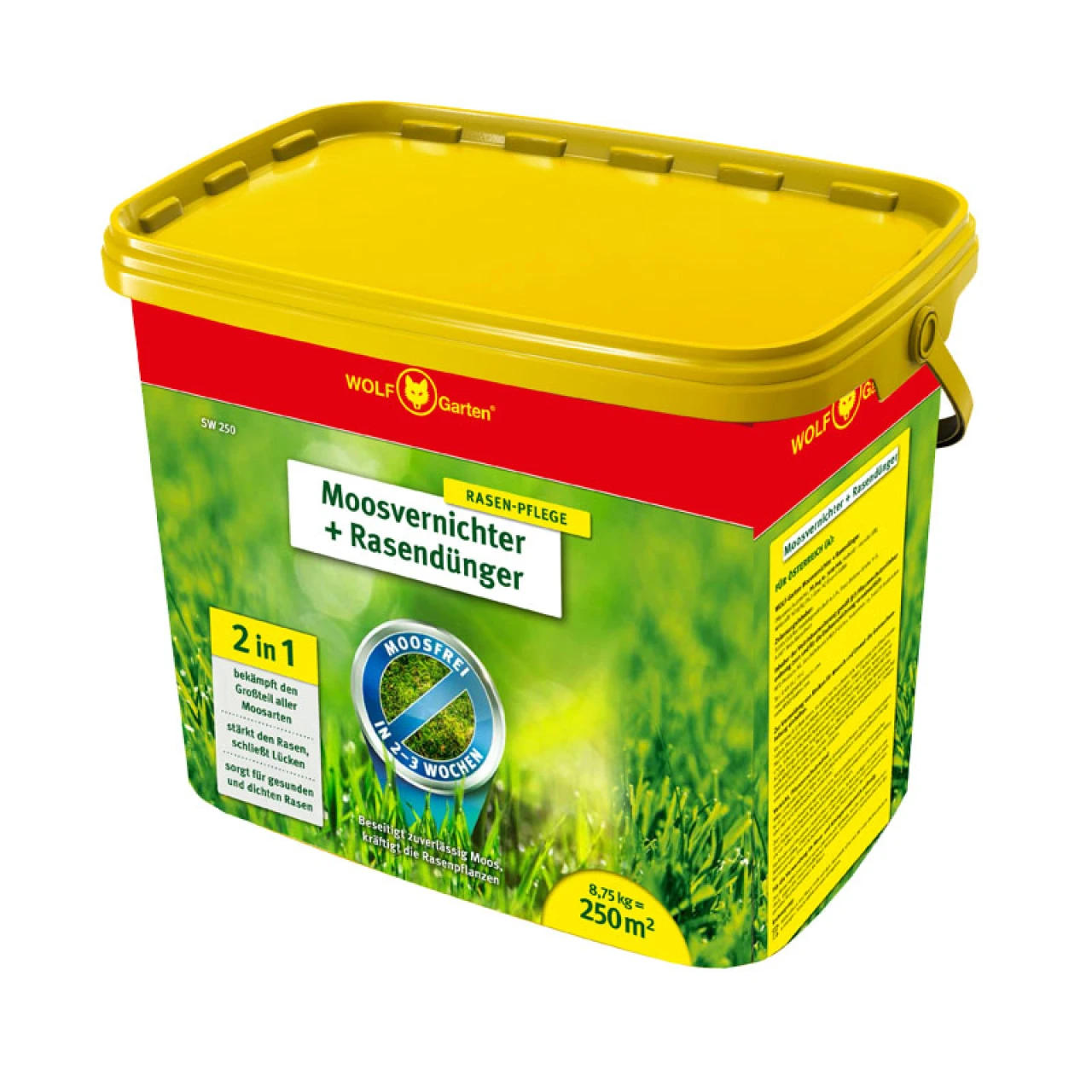 Wolf-Garten 2-in-1 Moosvernichter Und Rasendünger SW 250 3 Wolf-Garten 2-in-1 Moosvernichter Und Rasendünger SW 250