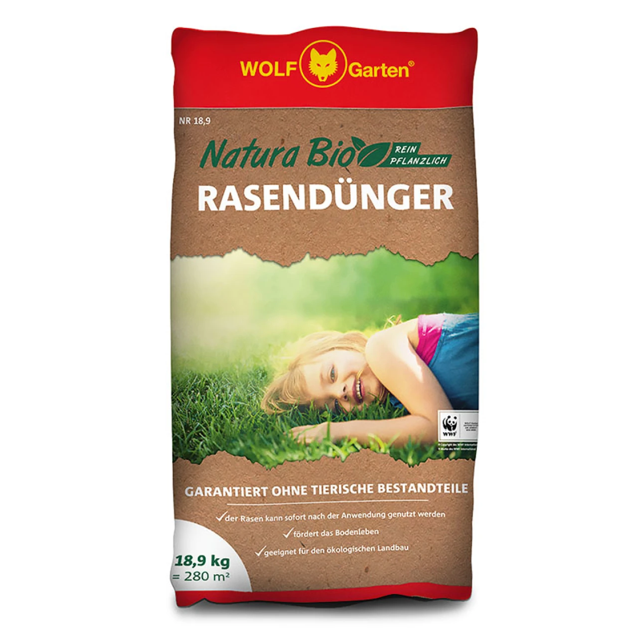 Wolf-Garten Natura Bio Nr 18,9 Rasendünger 3 Wolf-Garten Natura Bio Nr 18,9 Rasendünger