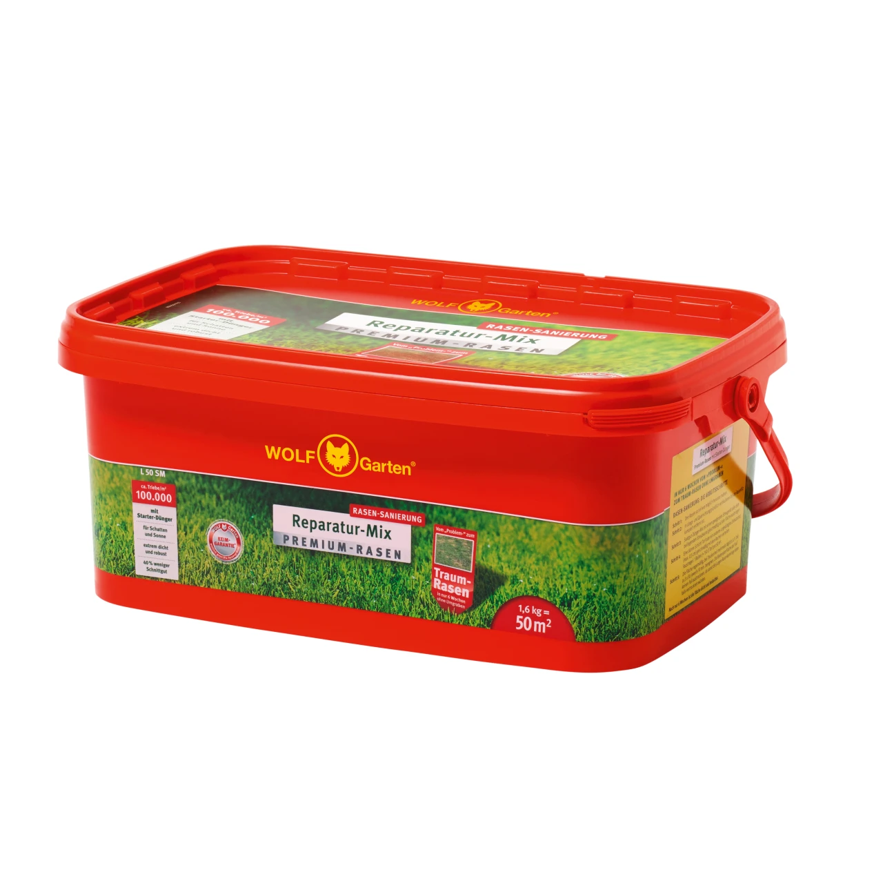 Wolf-Garten Premium-Rasen Mit Starter-Dünger L 50 SM 3 Wolf-Garten Premium-Rasen Mit Starter-Dünger L 50 SM
